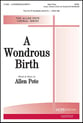 A Wondrous Birth SATB choral sheet music cover